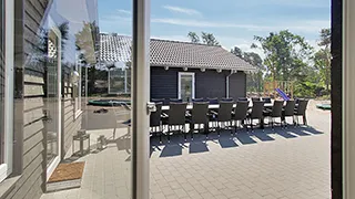 Terrasse von Snogebæk Poolhus