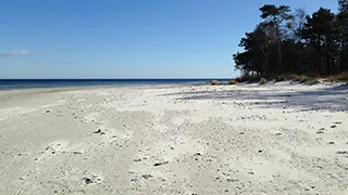 Strand in der Nähe von Snogebæk Poolhus