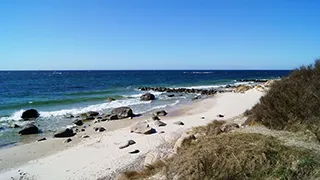 Strand in der Nähe von Snogebæk Poolhus