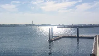 Hafen in der Nähe von Schlei Aktivitätshaus