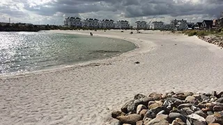 Strand in der Nähe von Ostsee Poolhaus