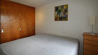 Schlafzimmer in Ferienwohnung Wassersleben