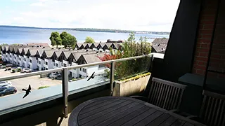 Terrasse von Ferienwohnung Wassersleben