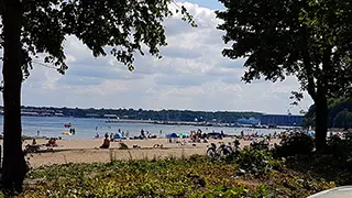 Strand in der Nähe von Ferienwohnung Wassersleben