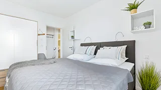 Schlafzimmer in Direkt am Meer Fewo