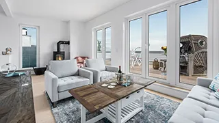 Strandkorb und Flair innen