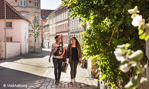 Strasse im Zentrum von Aalborg 