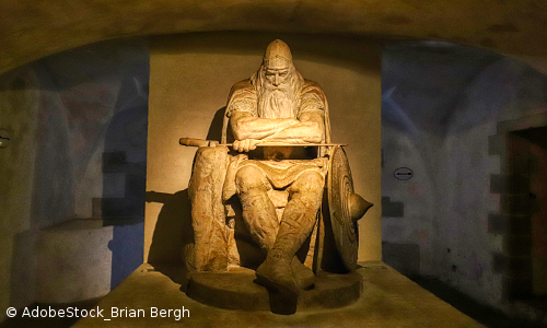 Statue von Holger Danske in den Katakomben von Kronborg Slot