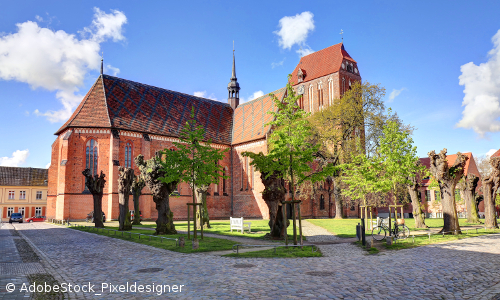 Blick auf den Dom von Güstrow