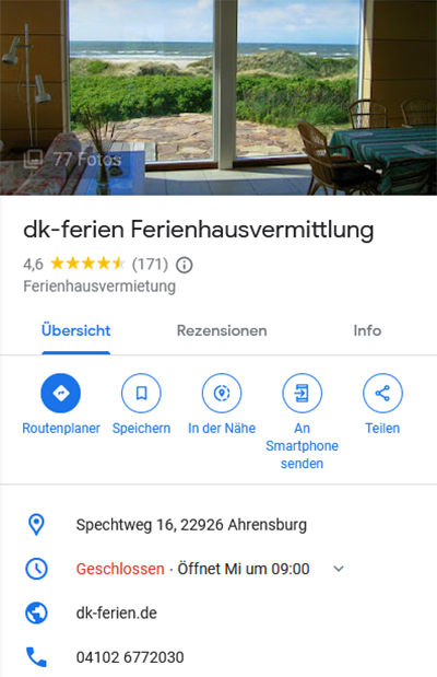 Google MyBusiness Bewertungen