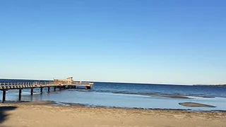 Strand in der Nähe von Öland Poolhus